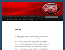 Tablet Screenshot of hanoverhosting.com